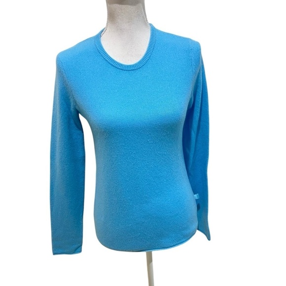 ATM Anthony Thomas Melillo Sweaters - ATM 100% cashmere turquoise crew neck long sleeve sweater fits like small sz xs